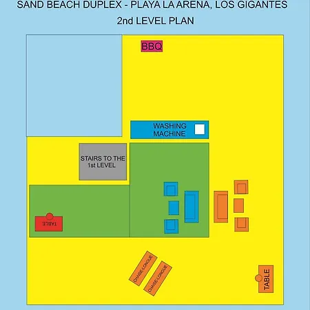 Apartament Sand Beach Duplex Playa La Arena Los Gigantes Puerto de Santiago (Tenerife)